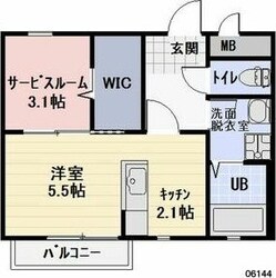 三日市駅 徒歩8分 1階の物件間取画像